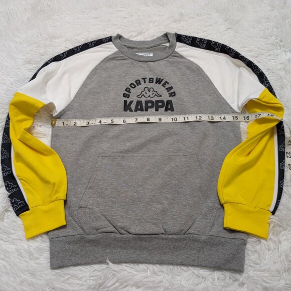 Kappa Unisex Crew Neck Gray Pullover Loopknit with logo Sweatshirt for 8Yrs NWOT - Picture 7 of 8